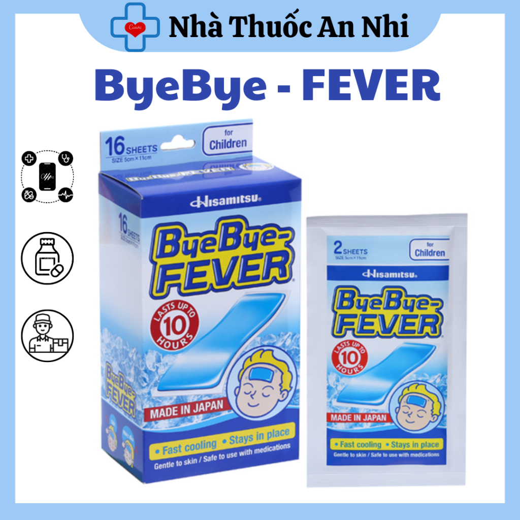MIẾNG DÁN HẠ SỐT ByeBye-FEWER ( hộp 10 miếng)