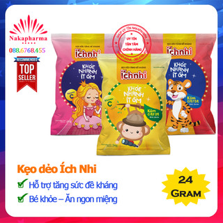 Kẹo dẻo Ích Nhi - Hỗ trợ trẻ ăn ngon miệng, tăng sức đề kháng, bổ sung canxi giúp phát triển chiều cao