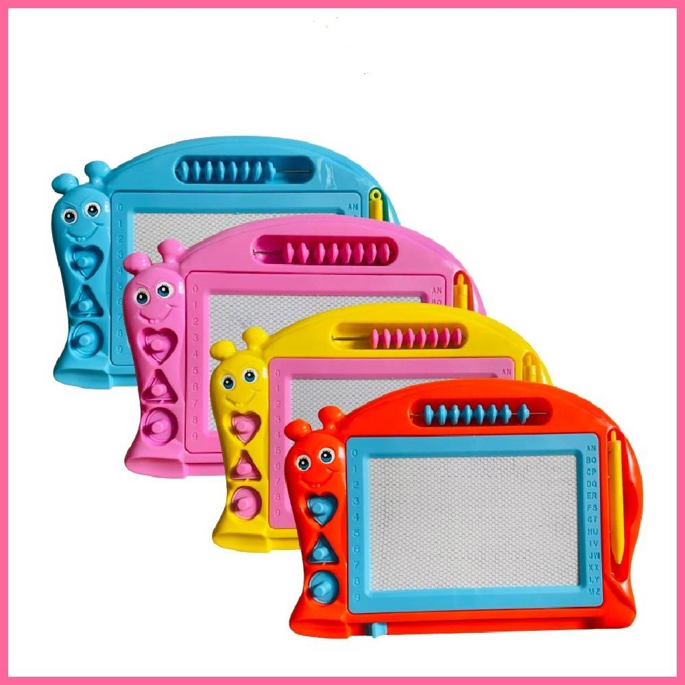 Bảng viết tự xóa thông minh, bảng gạt tự xóa cho bé nhiều màu sắc - giao màu ngẫu nhiên (1519BTM)