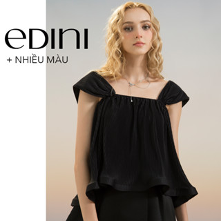Áo Hai Dây Bảng To Vải Dập Ly Dễ Thương Sang Trọng - EDINI - A1370