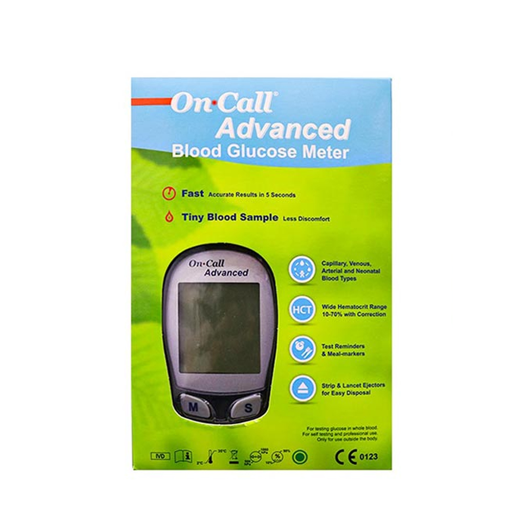 Máy Đo Đường Huyết On Call® Advanced Độ Chính Xác Cao, Cho Kết Quả Sau 5 Giây - Chưa Có Que Thử