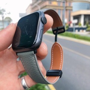 Dây đeo bằng da thật cho Apple Watch ultra  8 7 6 5 4 SE 41mm 45mm 40mm 44mm 49mm