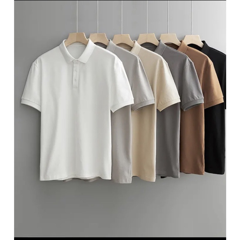 Áo thun nam có cổ mới 2023