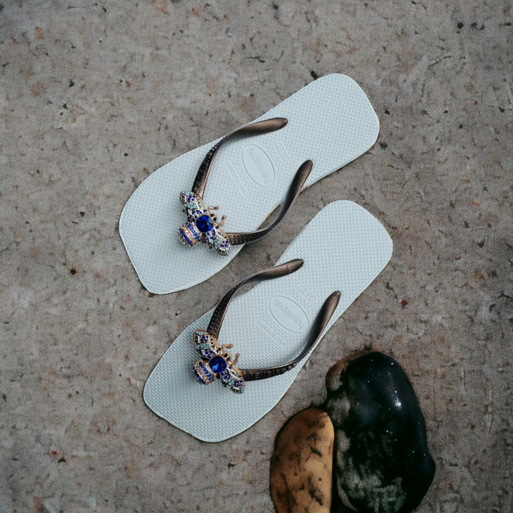 DÉP KẸP Dép Tông Lào Nữ mẫu Đế Vuông chram ONG Tiểu xanh màu