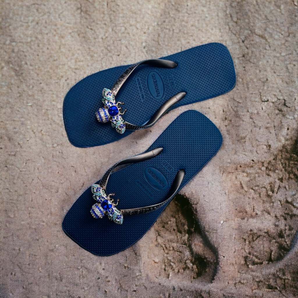 DÉP KẸP Dép Tông Lào Nữ mẫu Đế Vuông chram ONG Tiểu xanh màu