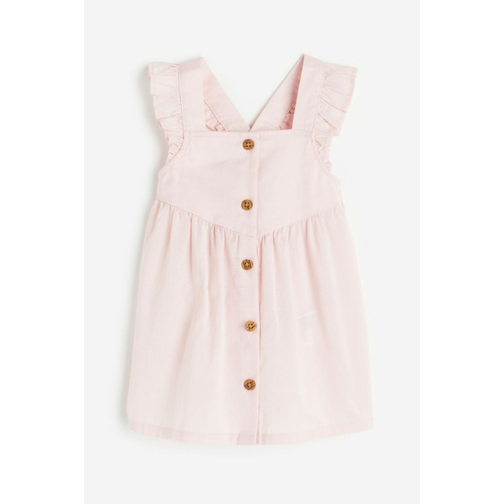 Váy 2 dây cánh tiên kẻ caro be hồng xanh sọc 112354 0937588 HM H&M_hàng chính hãng authentic