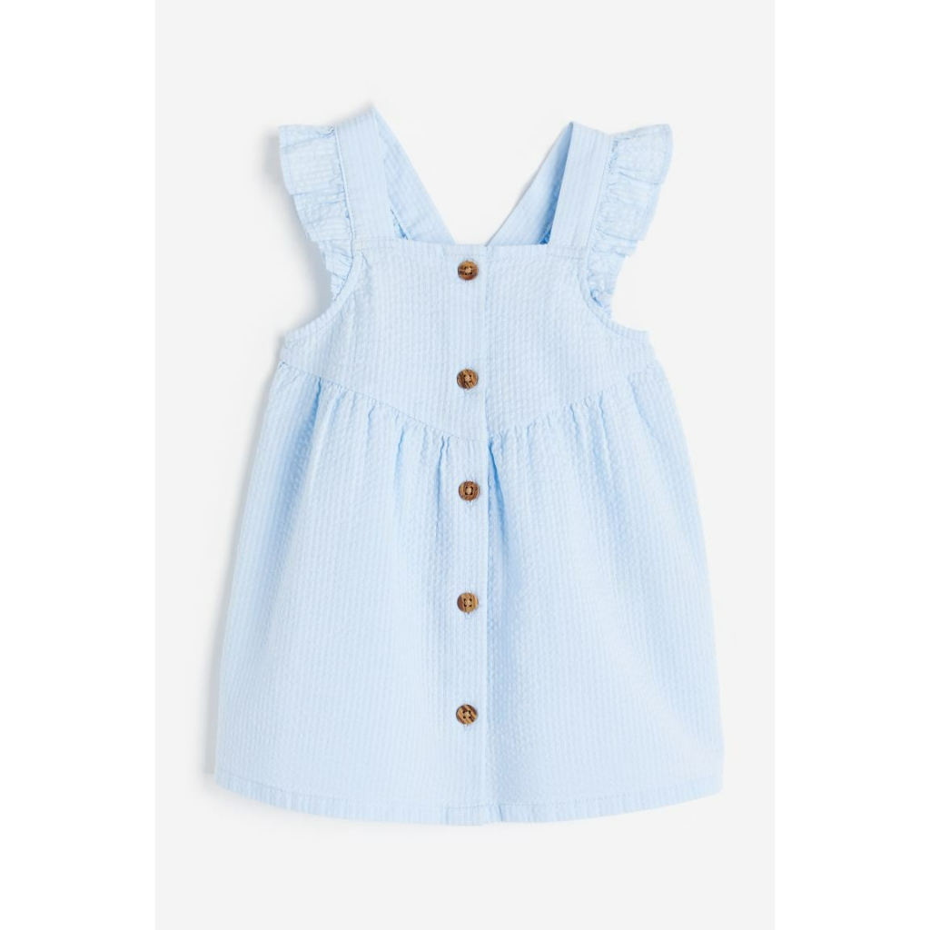 Váy 2 dây cánh tiên kẻ caro be hồng xanh sọc 112354 0937588 HM H&M_hàng chính hãng authentic