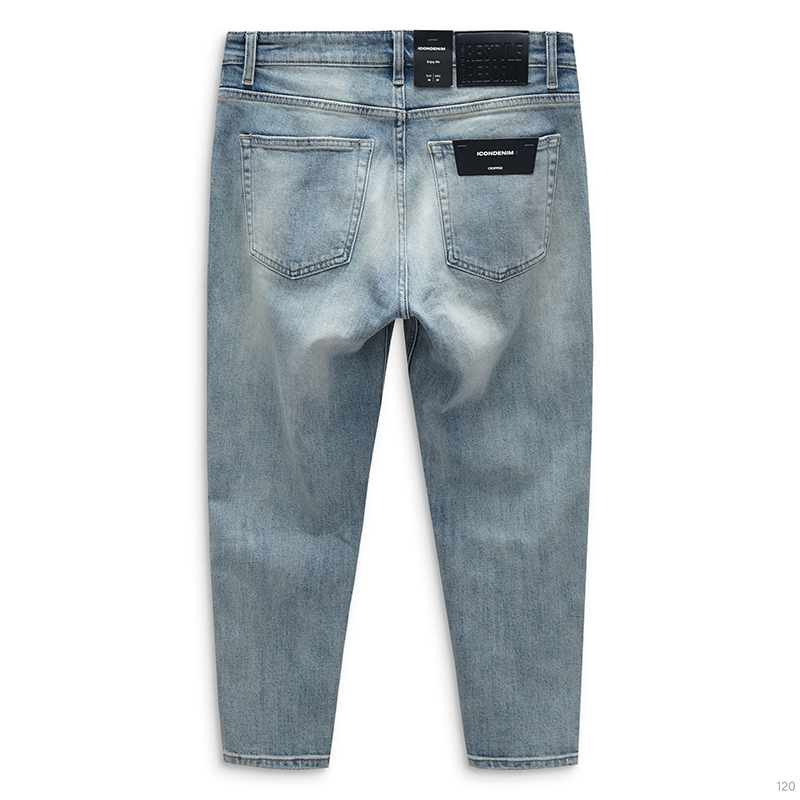 [Mã FADEP2212 giảm 10k đơn từ 99k] Quần Jeans Nam ICONDENIM Slim Crop Blue Wash QJID0120