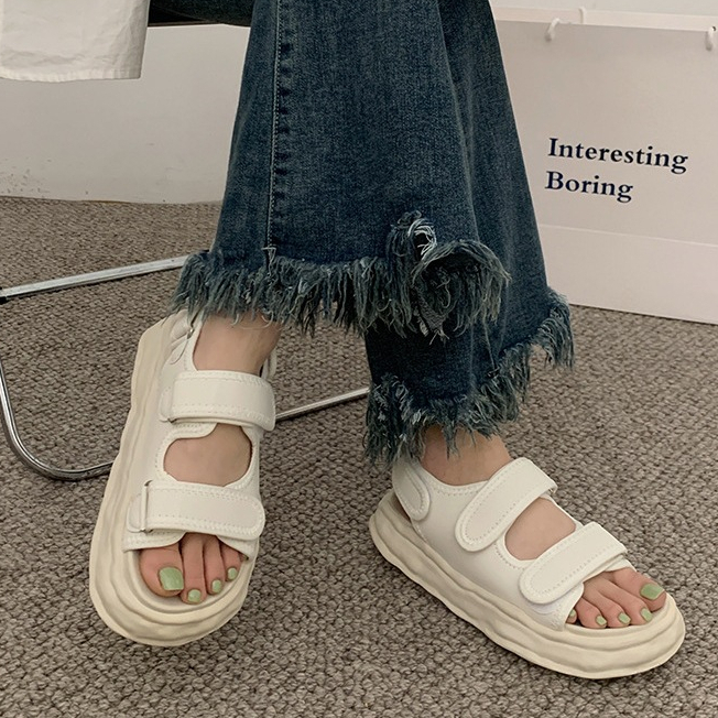 Giày sandal unisex ulzzang độn đế cao cấp 2023