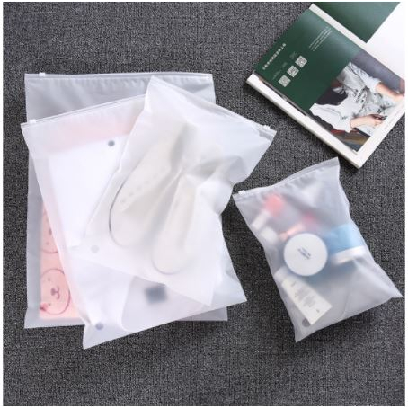Túi zip lụa mờ đựng quần áo, mỹ phẩm, giày dép, vớ du lịch - Kích Thước 16.5cm x 25cm