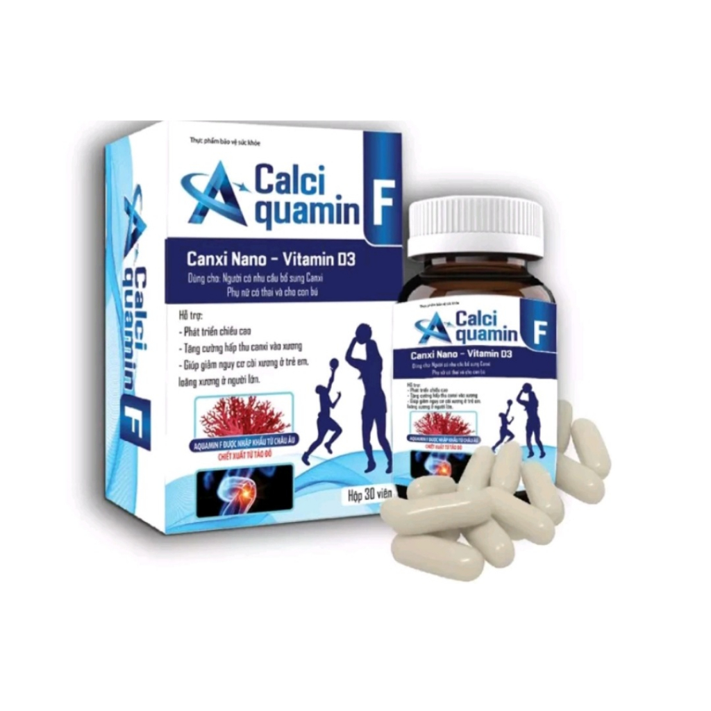 CALCI AQUAMIN F Hỗ Trợ Phát Triển Chiều Cao, Tăng Cường Hấp Thu Canxi, Giúp Giảm Nguy Cơ Còi Xương L