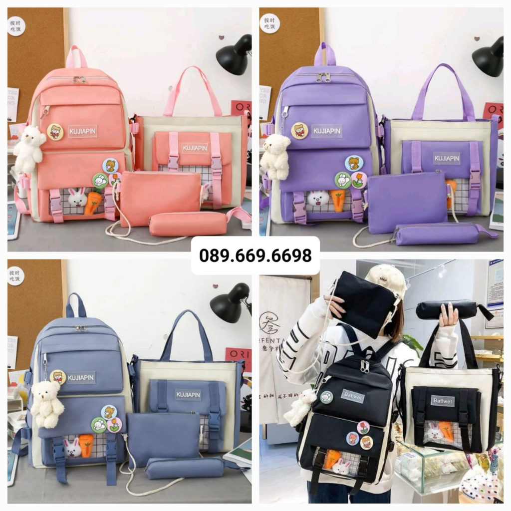 Set balo 5 món hàng Quảng Châu cao cấp