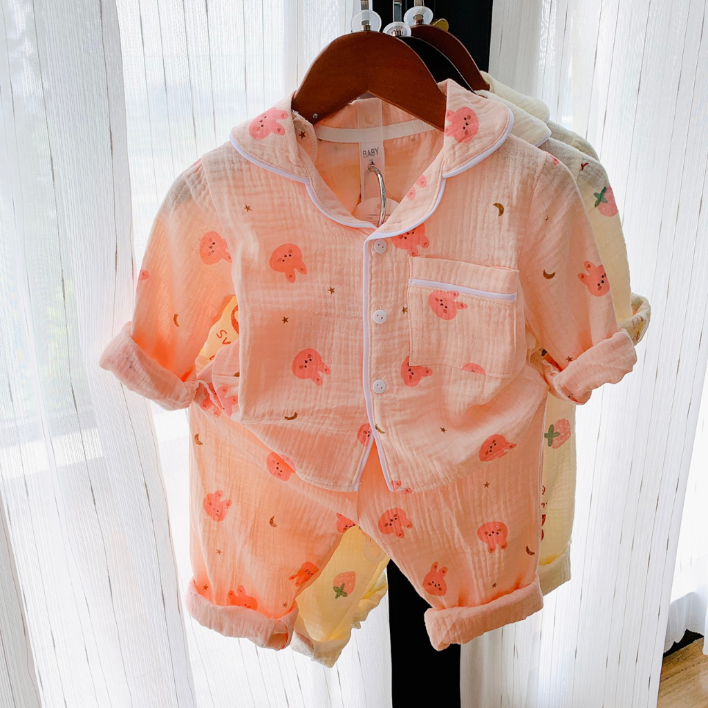 SALE BỘ PIJAMA  XỐP MỀM MỊN CHO BE TRAI BÉ GÁI SIZE 10-20KG