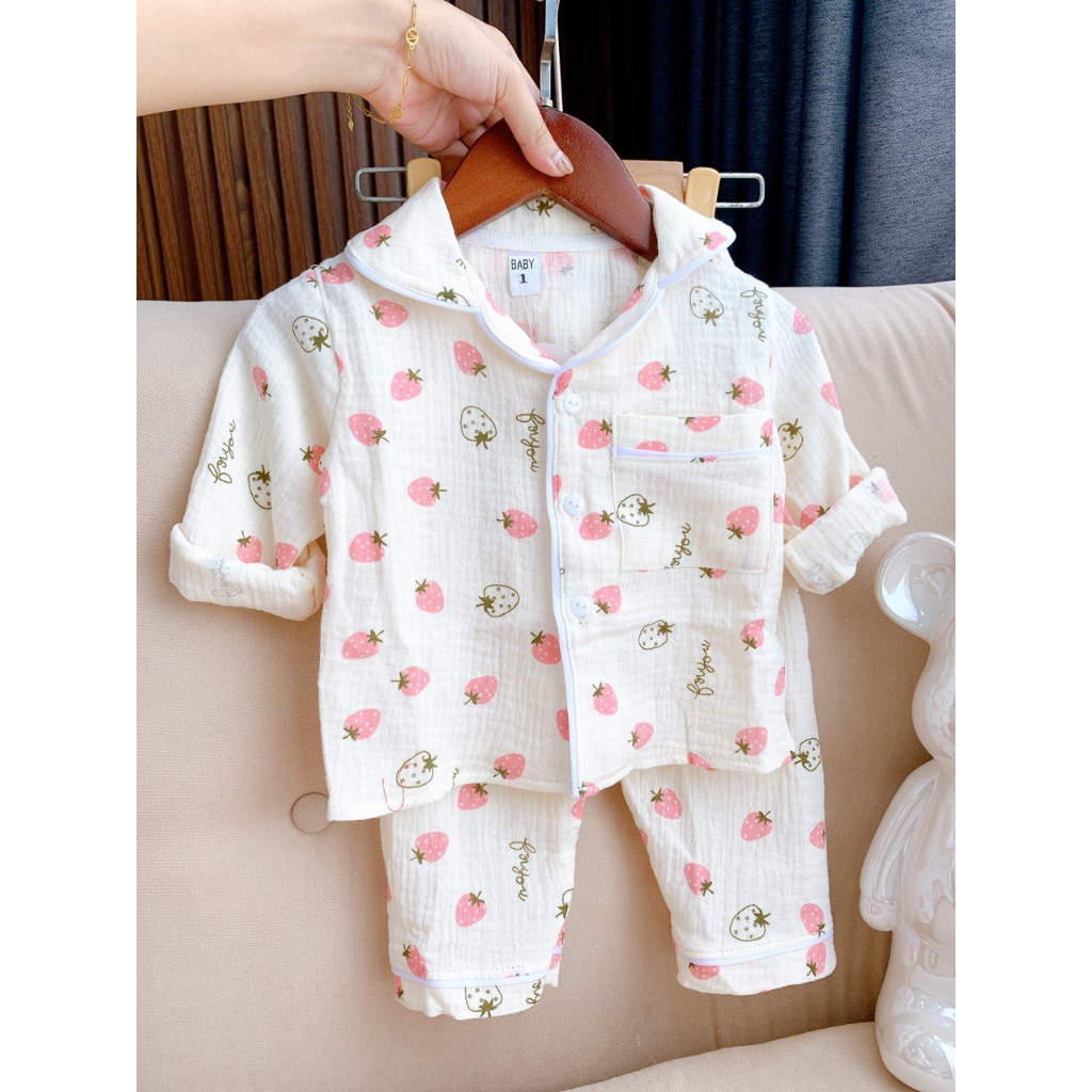 SALE BỘ PIJAMA  XỐP MỀM MỊN CHO BE TRAI BÉ GÁI SIZE 10-20KG