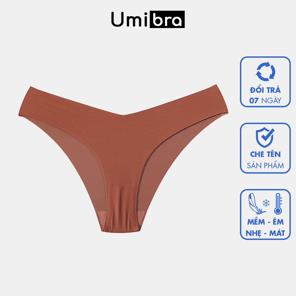 Quần lót Su tàng hình chữ V Umibra cạp chéo không đường may thông thoáng - QL45