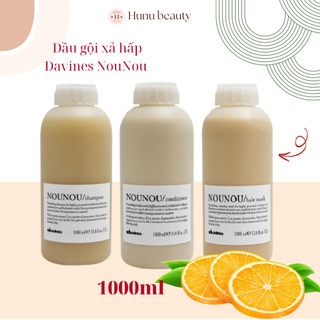 Dầu gội xả hấp Davines NouNou 1000ml dành cho tóc khô và hư tổn