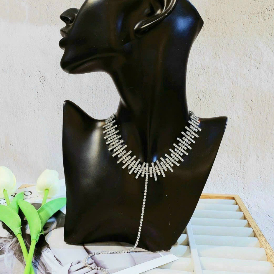 Choker xương cá đính đá cao cấp dành cho nữ 3 phân loại