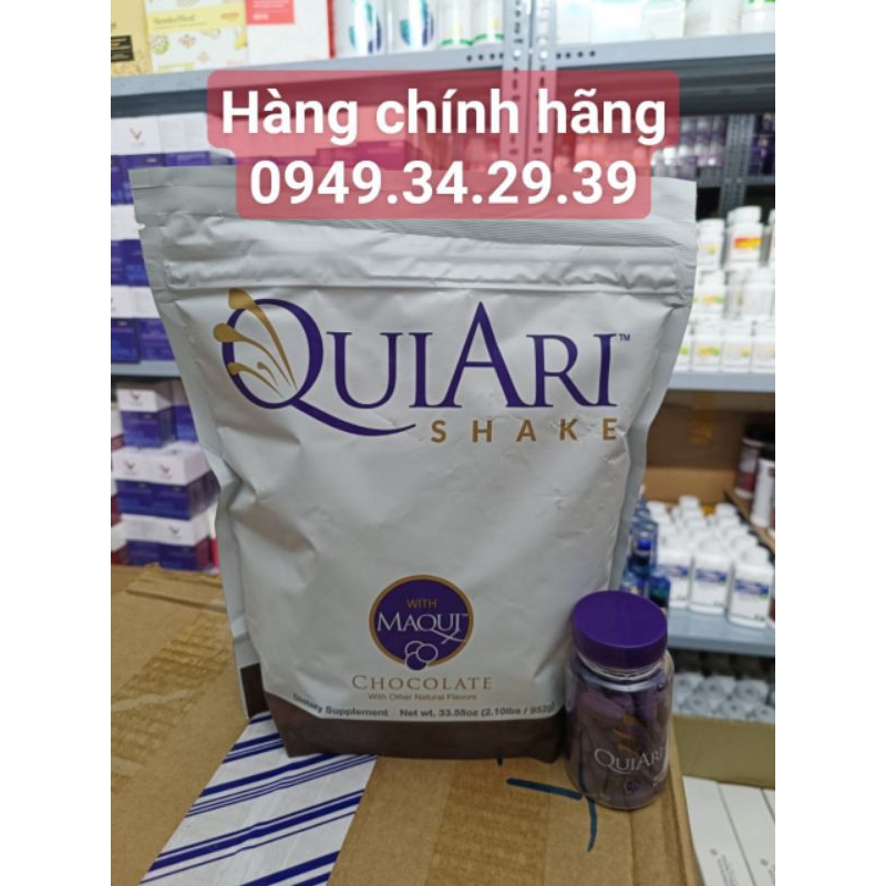 Bộ giảm cân QuiAri Socola mỹ ( 1 túi sữa shake + 1 lọ viên Energy )