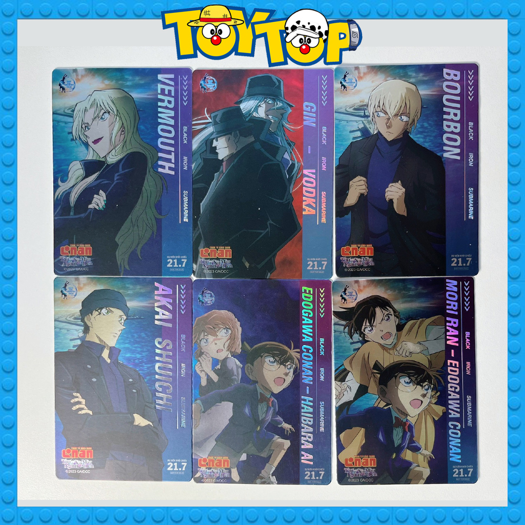 Thẻ bài Conan Movie 26 thám tử lừng danh : Tàu ngầm sắt màu đen - Thẻ bo góc sưu tập chính hãng CGV