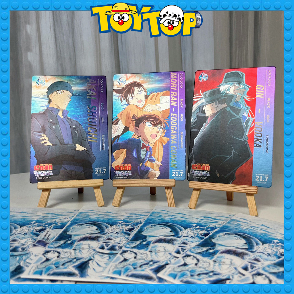 Thẻ bài Conan Movie 26 thám tử lừng danh : Tàu ngầm sắt màu đen - Thẻ bo góc sưu tập chính hãng CGV