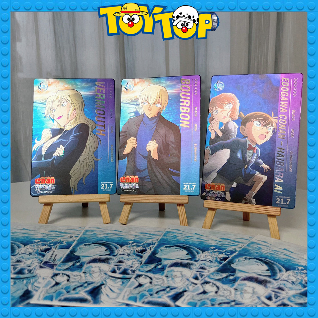 Thẻ bài Conan Movie 26 thám tử lừng danh : Tàu ngầm sắt màu đen - Thẻ bo góc sưu tập chính hãng CGV