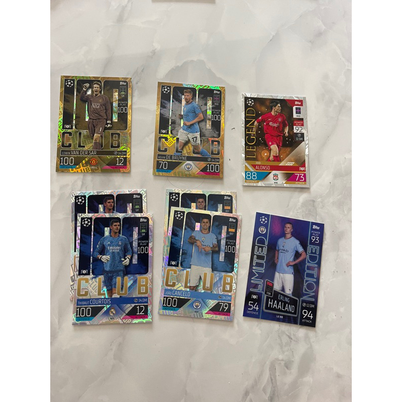 MS48 Thẻ Lẻ Cầu Thủ bóng Đá Match Topps Attax , CLB100 , Hattrick Hero  Mùa 22/23