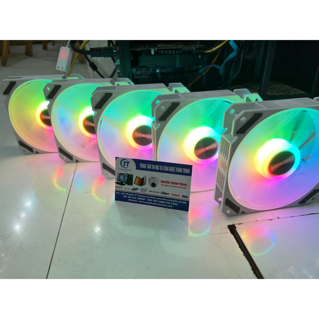 Quạt tản nhiệt Fan Led CoolMoon D1 RGB 16 Triệu Màu, 366 Hiệu Ứng - Đồng bộ Hub Coolmoon