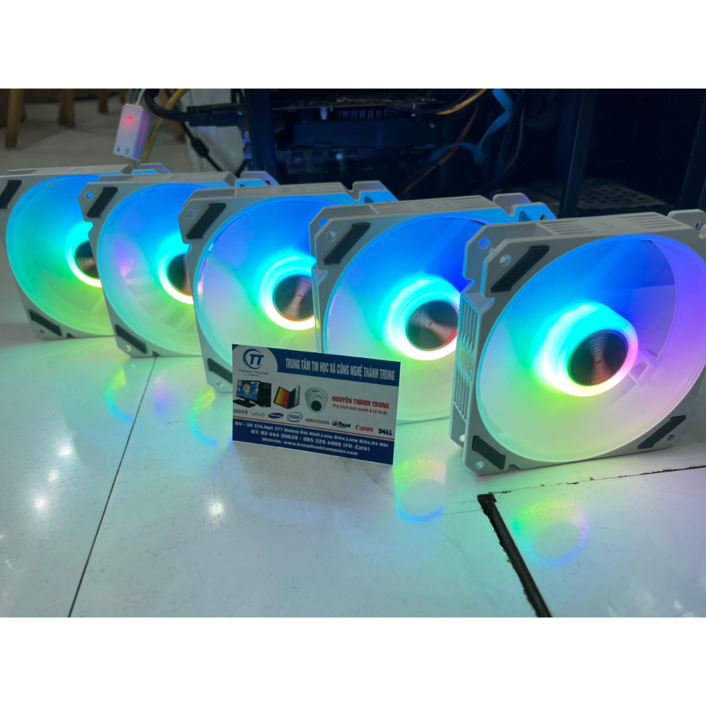 Quạt tản nhiệt Fan Led CoolMoon D1 RGB 16 Triệu Màu, 366 Hiệu Ứng - Đồng bộ Hub Coolmoon