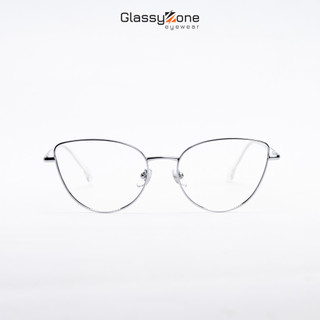Gọng kính cận, Mắt kính giả cận kim loại Form mắt mèo thời trang Nam Nữ Ribi - GlassyZone