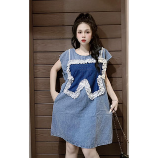 Đầm jean phối siêu đẹp,hàng loại 1 chuẩn mẫu