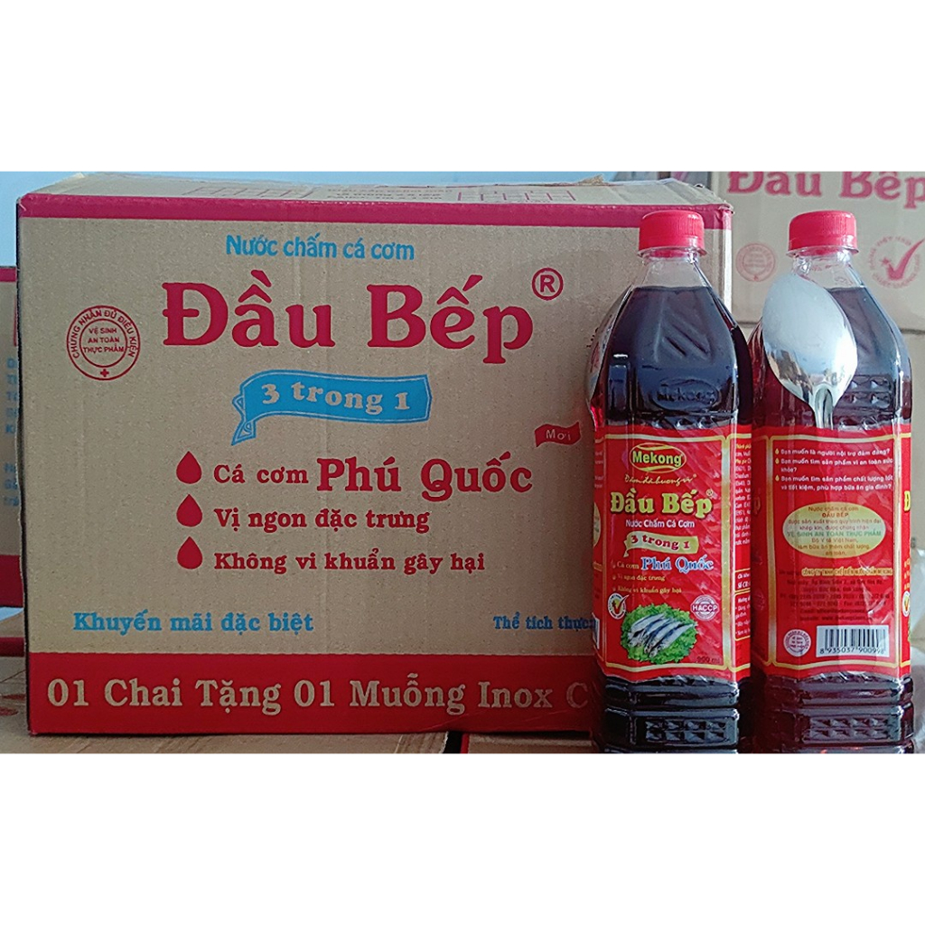 NƯỚC MẮM CÁ CƠM ĐẤU BẾP 3 TRONG 1 CHAI 900ML