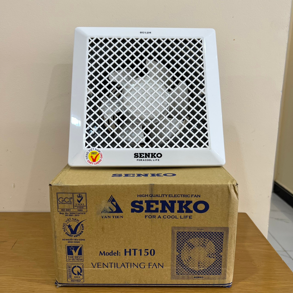 Senko - Quạt hút âm trần thạch cao HT150-200-250 đủ các size đục lổ 200mm, 250mm, 300mm - Cam kết Chính hãng