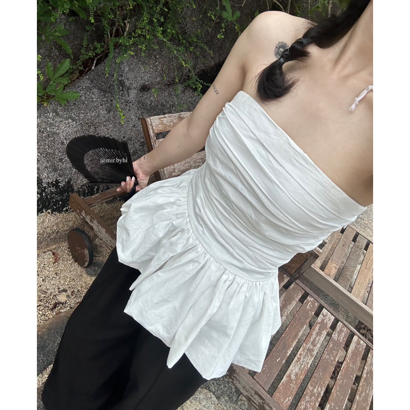 Áo quây linen xô hàn | FELIE TOP | mir.byhi