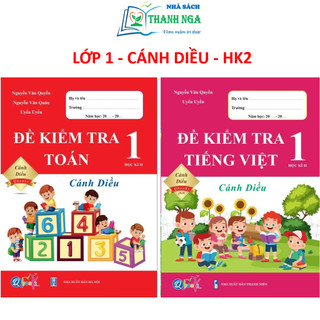 Sách - Đề Kiểm Tra Toán và Tiếng Việt Lớp 1 - Cánh Diều - Học Kì 2