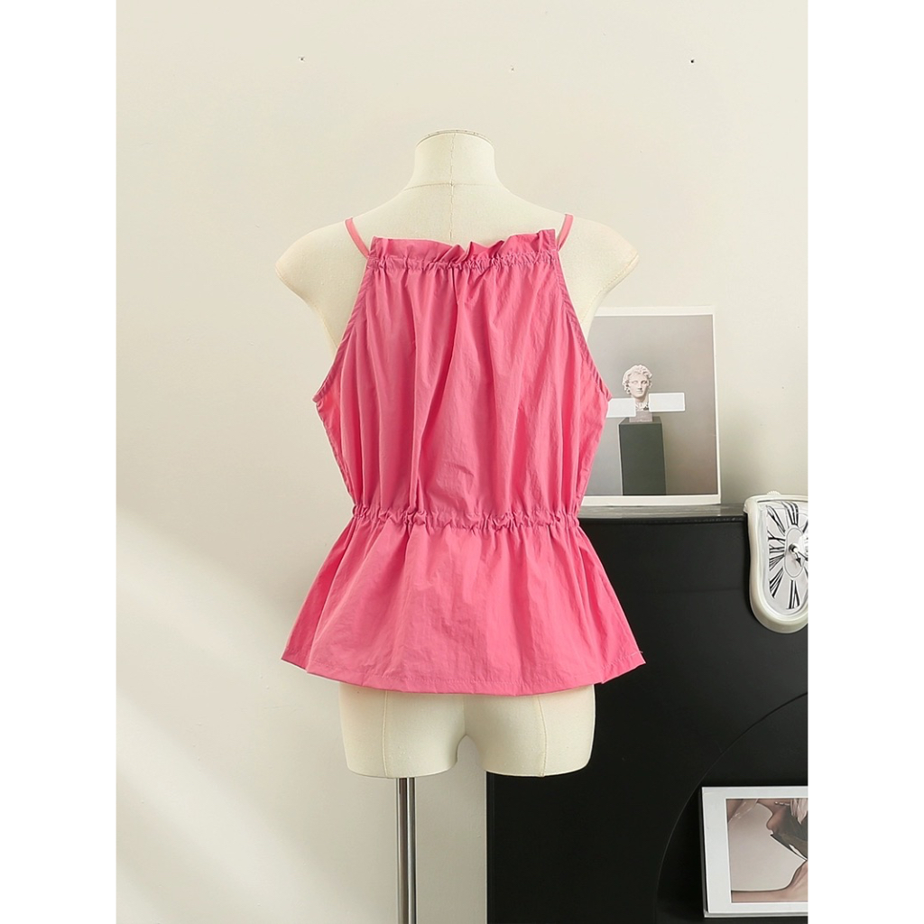 Áo yếm 2 dây chất vải đũi nhăn đủ màu - Freesize