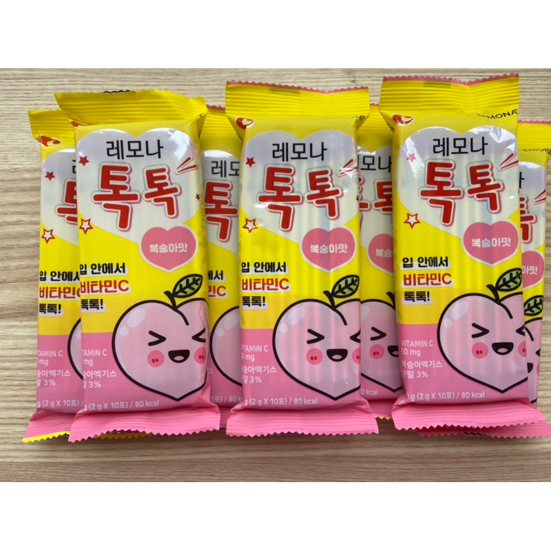 Vitamin C Lemona Tok Tok. Bán gói lẻ 비타민 C 레모나 톡톡