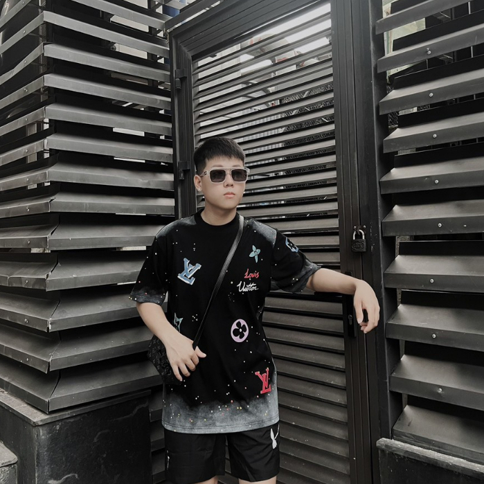 Áo Phông Louis Loang In Hình Siêu Nét Hàng độ hoàn thiện cao