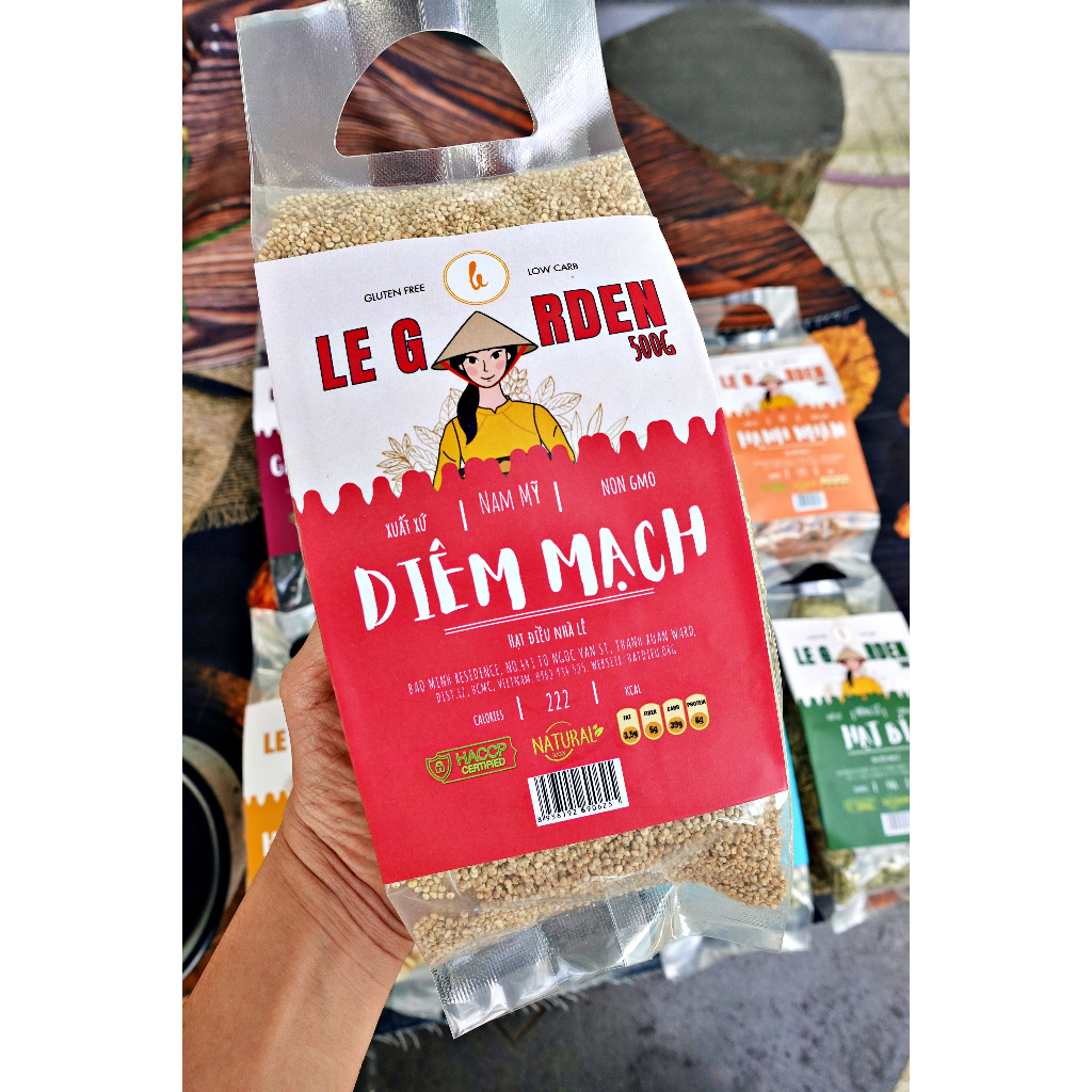 500g ĐẬU HẠT HỮU CƠ LE GARDEN CHO BÉ ĂN DẶM, LÀM SỮA, NẤU CHÁO cao cấp túi