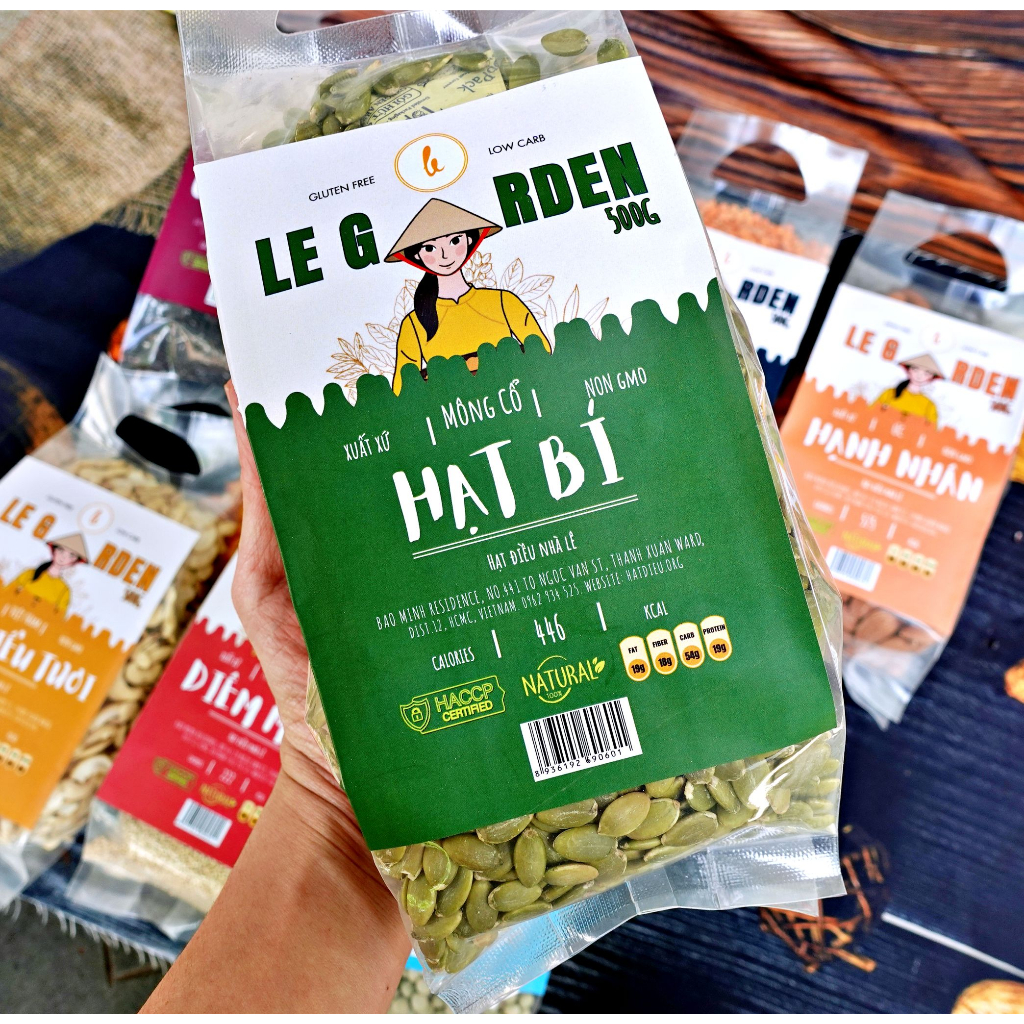 500g ĐẬU HẠT HỮU CƠ LE GARDEN CHO BÉ ĂN DẶM, LÀM SỮA, NẤU CHÁO cao cấp túi