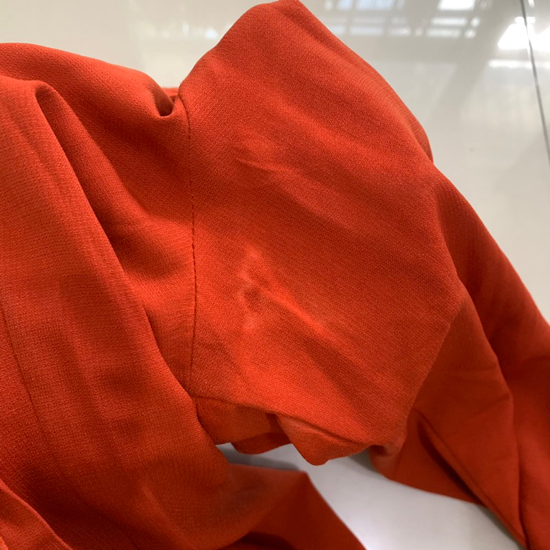 Áo sơ mi cam đất 2hand