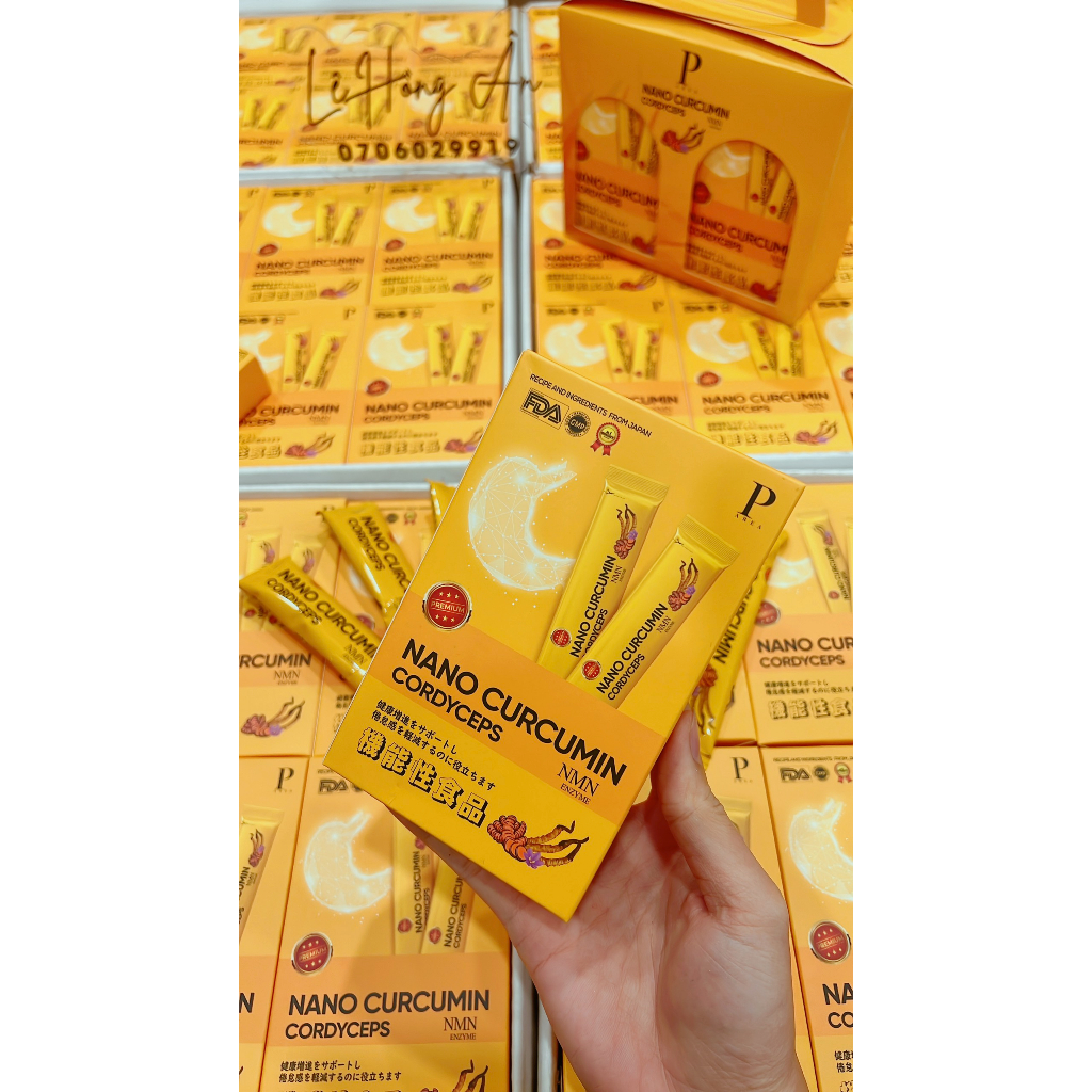Thạch Nghệ Vị Chuối Daily Curcumin Nano 247 Có Sợi Saffron Thật Giúp Ngủ Ngon Ăn Ngon