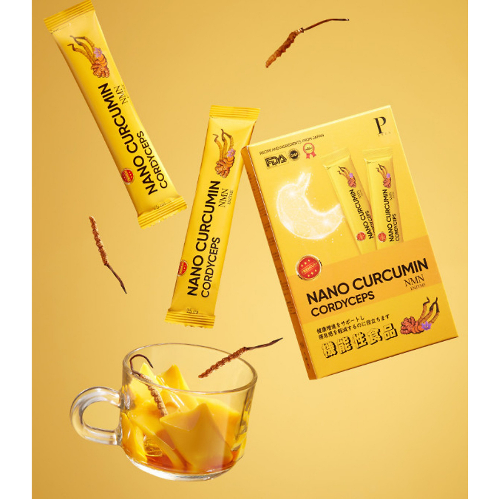 Thạch Nghệ Vị Chuối Daily Curcumin Nano 247 Có Sợi Saffron Thật Giúp Ngủ Ngon Ăn Ngon