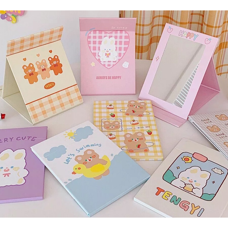 Gương Giấy Gấp 22cm Cute Nhiều Hình