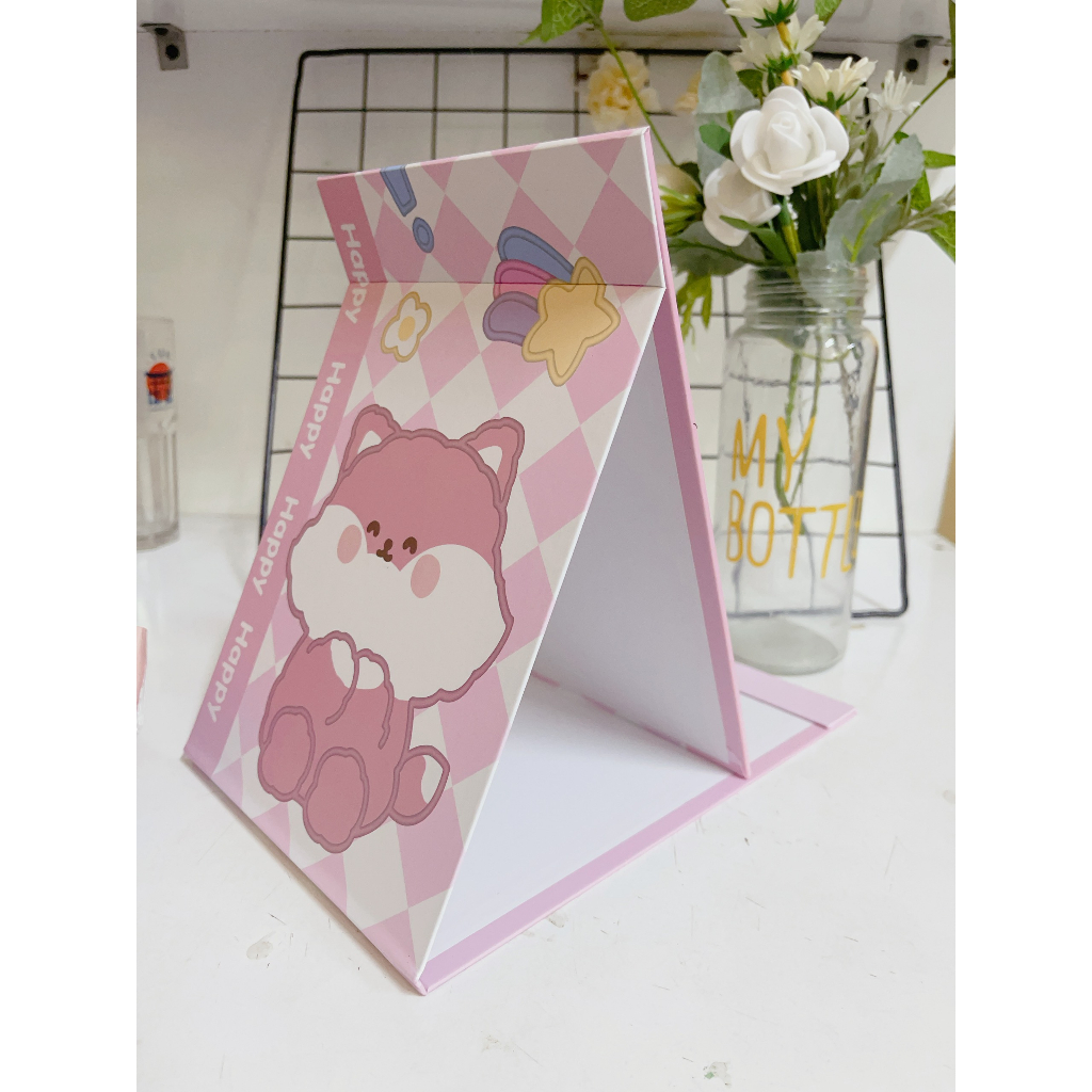 Gương Giấy Gấp 22cm Cute Nhiều Hình