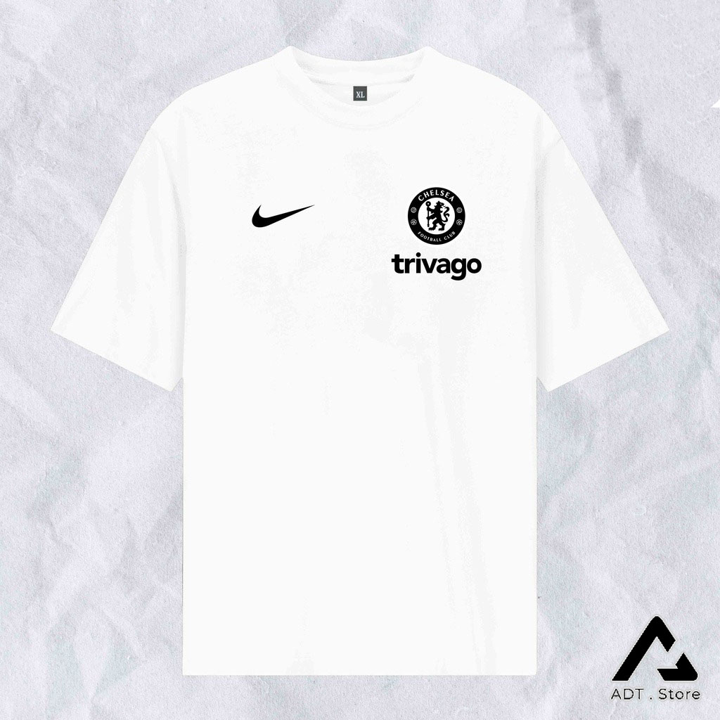 Áo thun Chelsea cao cấp oversize 2 màu đen/trắng form đẹp, mẫu HOT bán chạy