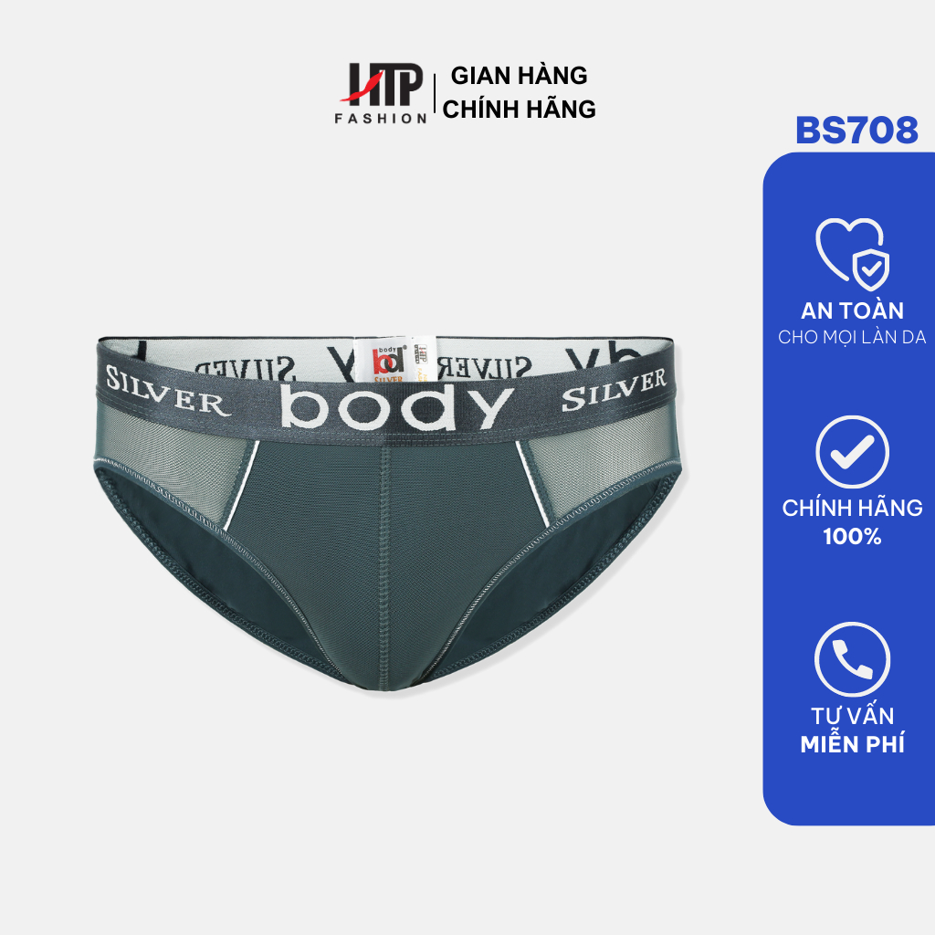 Quần lót tam giác nam BODY SILVER BS708 trẻ trung, thoáng mát
