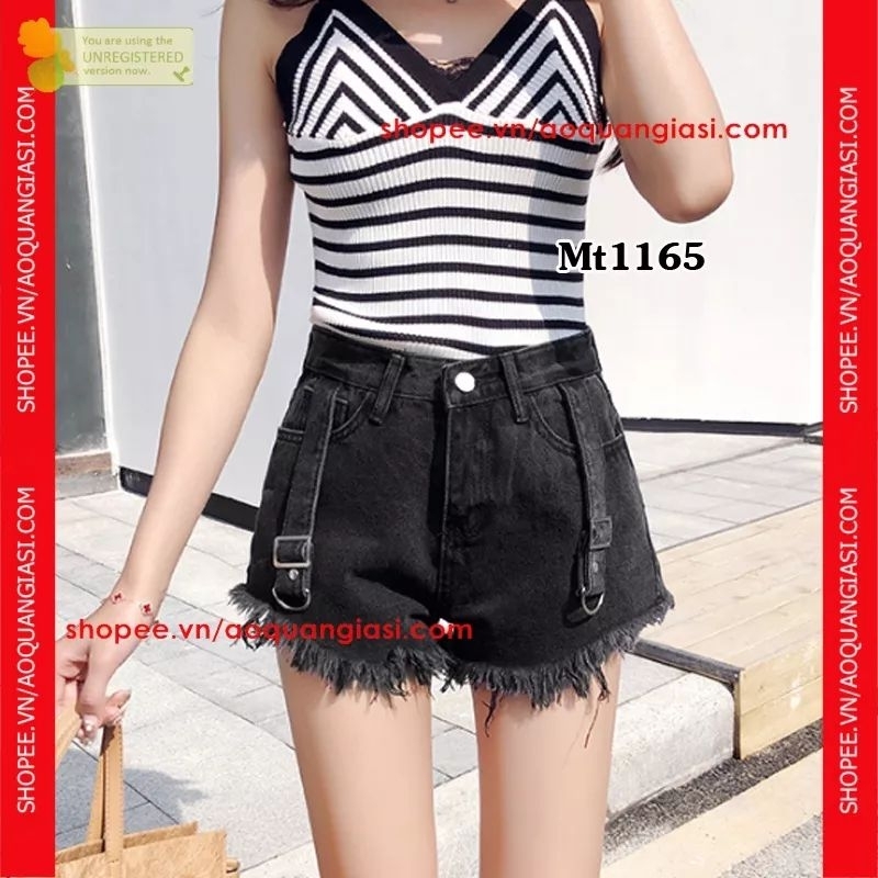 Quần Đùi Kaki Nữ Đính Nút Mt329 Mt1115 Mt1165 Sk01 Hh7