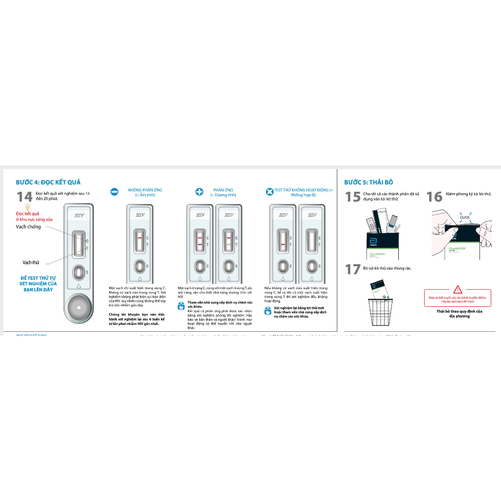Test HIV CheckNOW -Tự Kiểm Tra HIV tại nhà