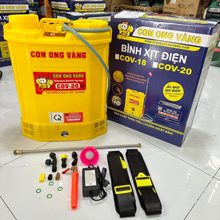Bình xịt điện con ong vàng 20l 1 bơm cov-20 hàng chính hãng