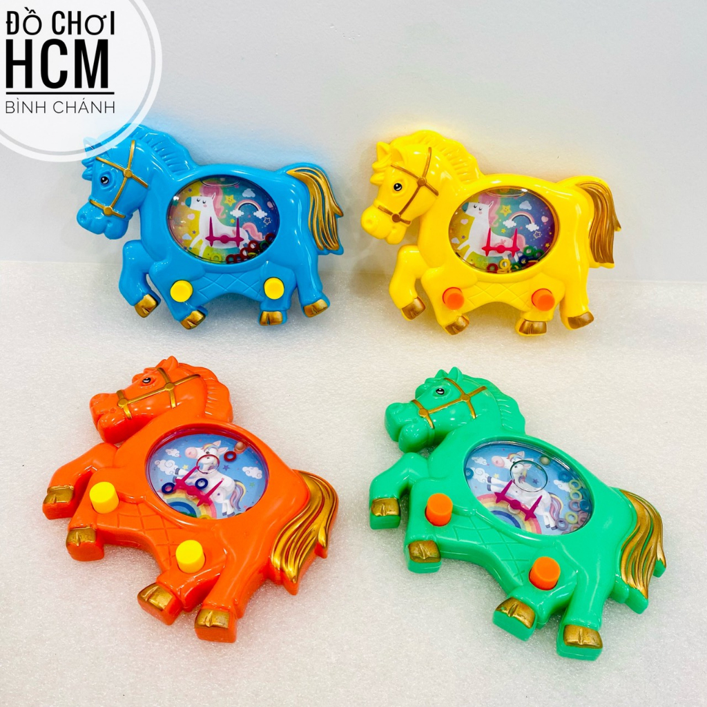 Đồ chơi trẻ em máy chơi game bắn vòng nước dành cho bé thích chơi bấm nước xếp vòng, bắn vòng nước hình thú